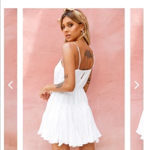 Selfie Leslie Little White Dress Size Large